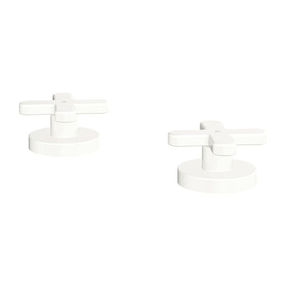 Fienza Kaya Cross Hob Taps Dress Kit, Matte White