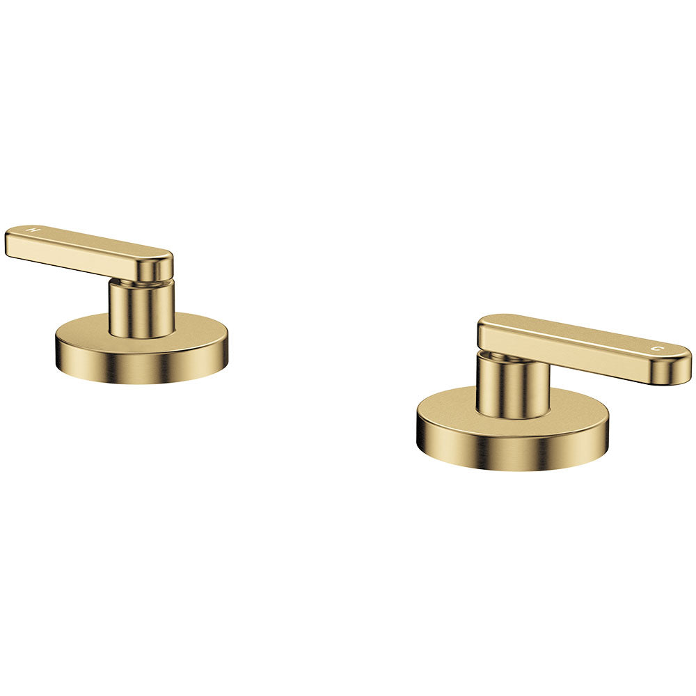 Fienza Kaya Lever Hob Taps Dress Kit, Urban Brass