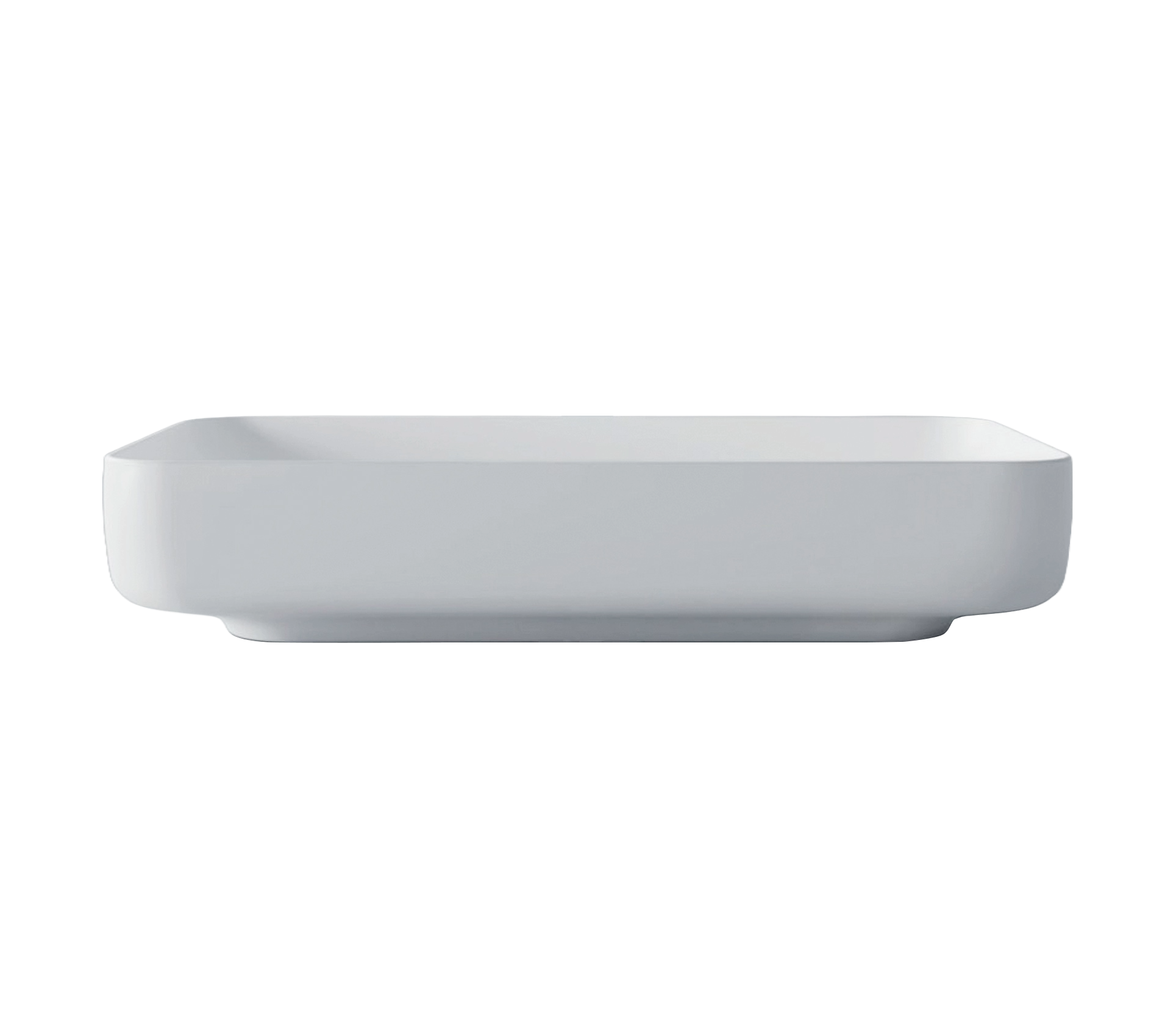 Studio Bagno Form Rectangle Bench Basin, Gloss White