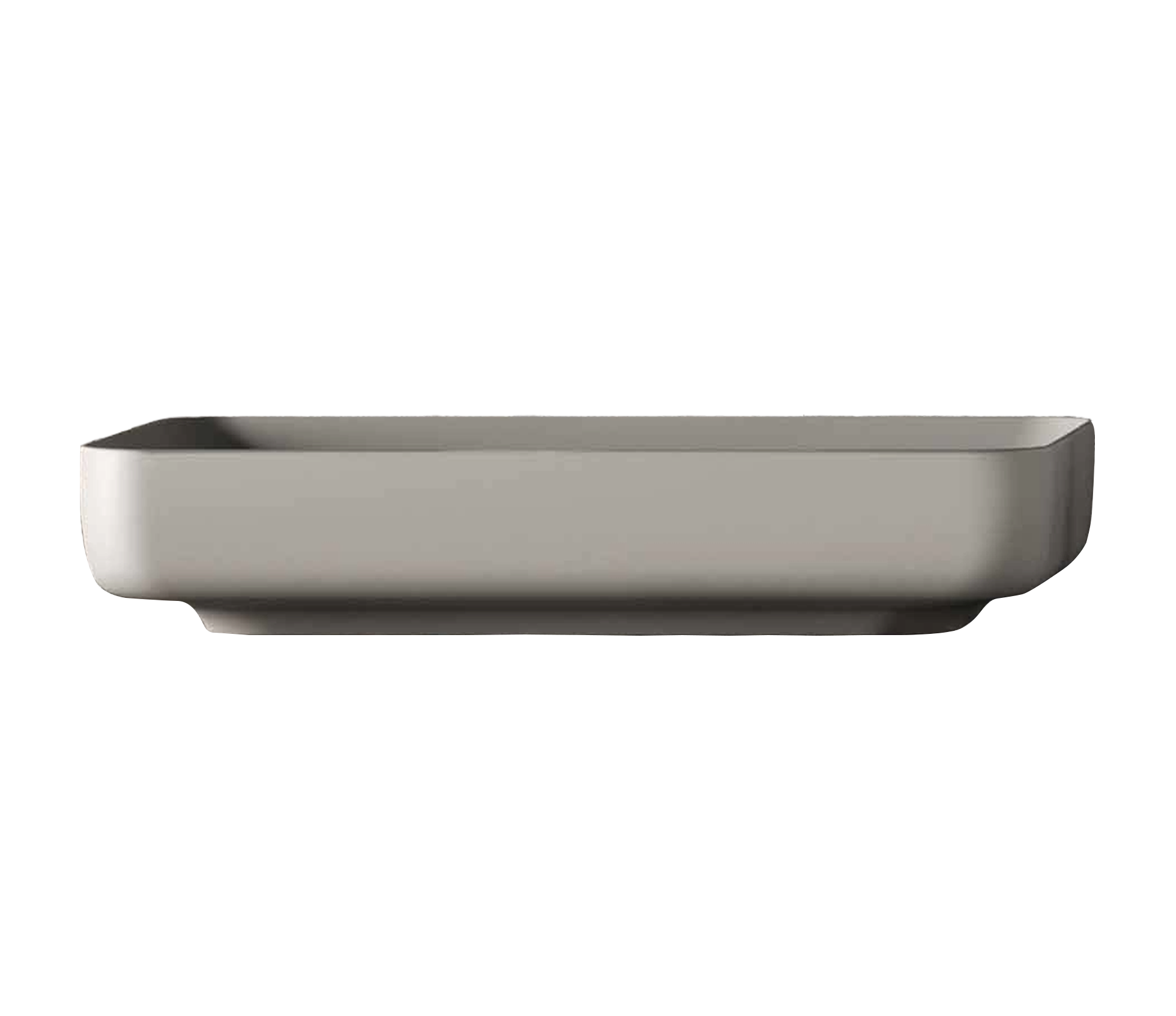 Studio Bagno Form Rectangle Bench Basin, Gloss White