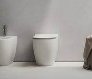 Studio Bagno Futura Wall Faced Package with Expert Evo Pneumatic Cistern, Gloss White