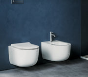 Studio Bagno Futura Wall Hung Pan - Matte White - Complete