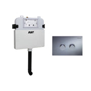 Fienza RT Pneumatic In-Wall Cistern for PWD Pans with Raised Flush Buttons, Matte Black
