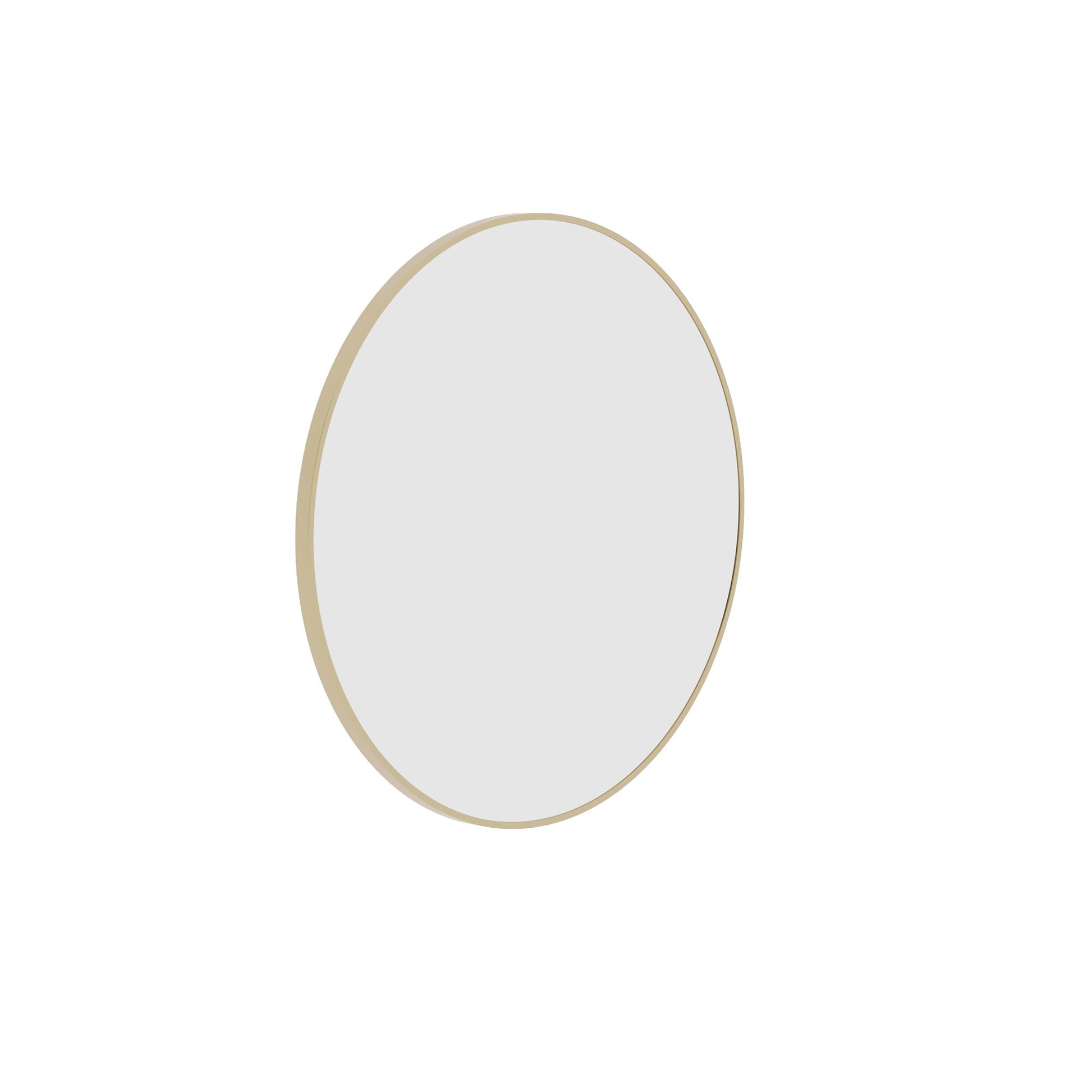 Thermogroup Georgia Round Framed Mirror - 600mmØ, Gold