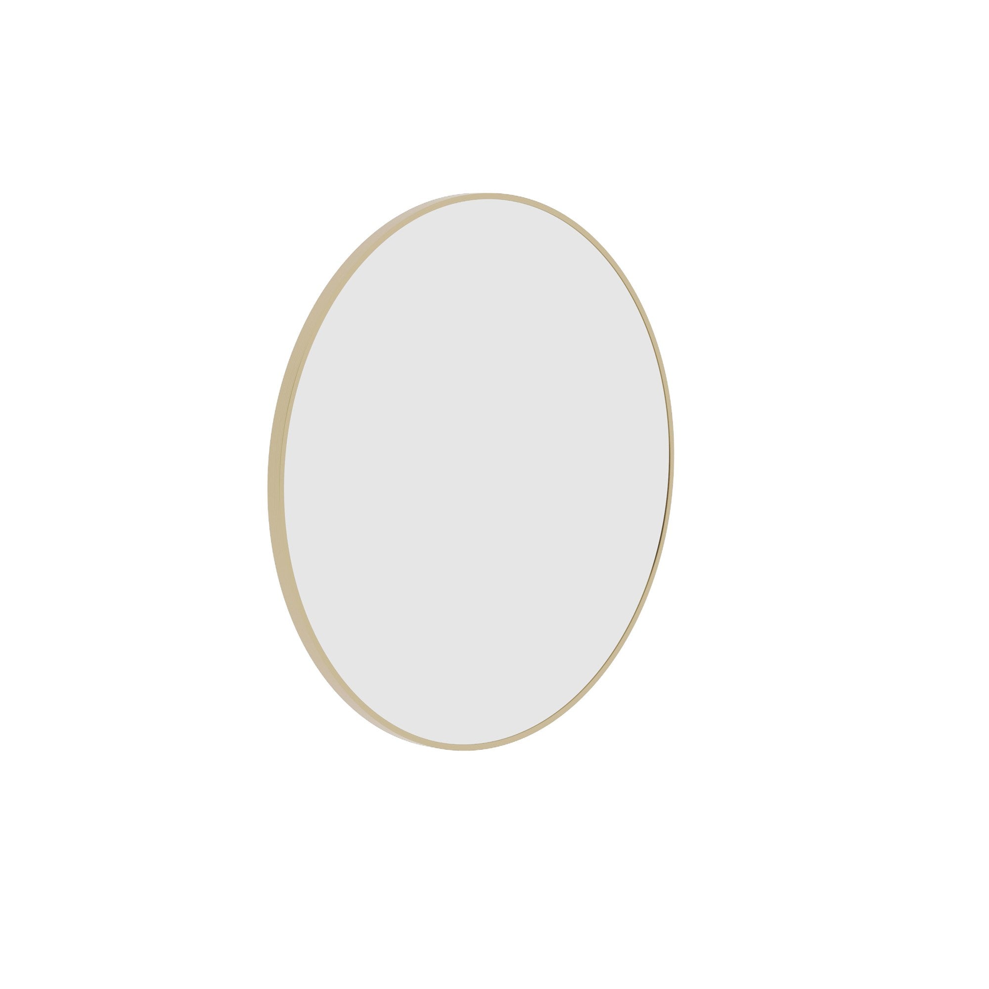 Thermogroup Georgia Round Framed Mirror - 600mmØ, Gold