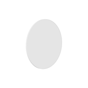 Thermogroup Georgia Round White Framed Mirror - 600mmØ, Matte White