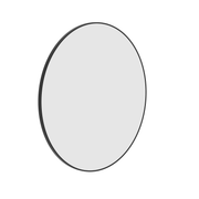 Thermogroup Georgia Round Framed Mirror - 900mmØ, Matte Black