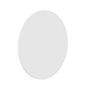 Thermogroup Georgia Round Framed Mirror - 900mmØ, White