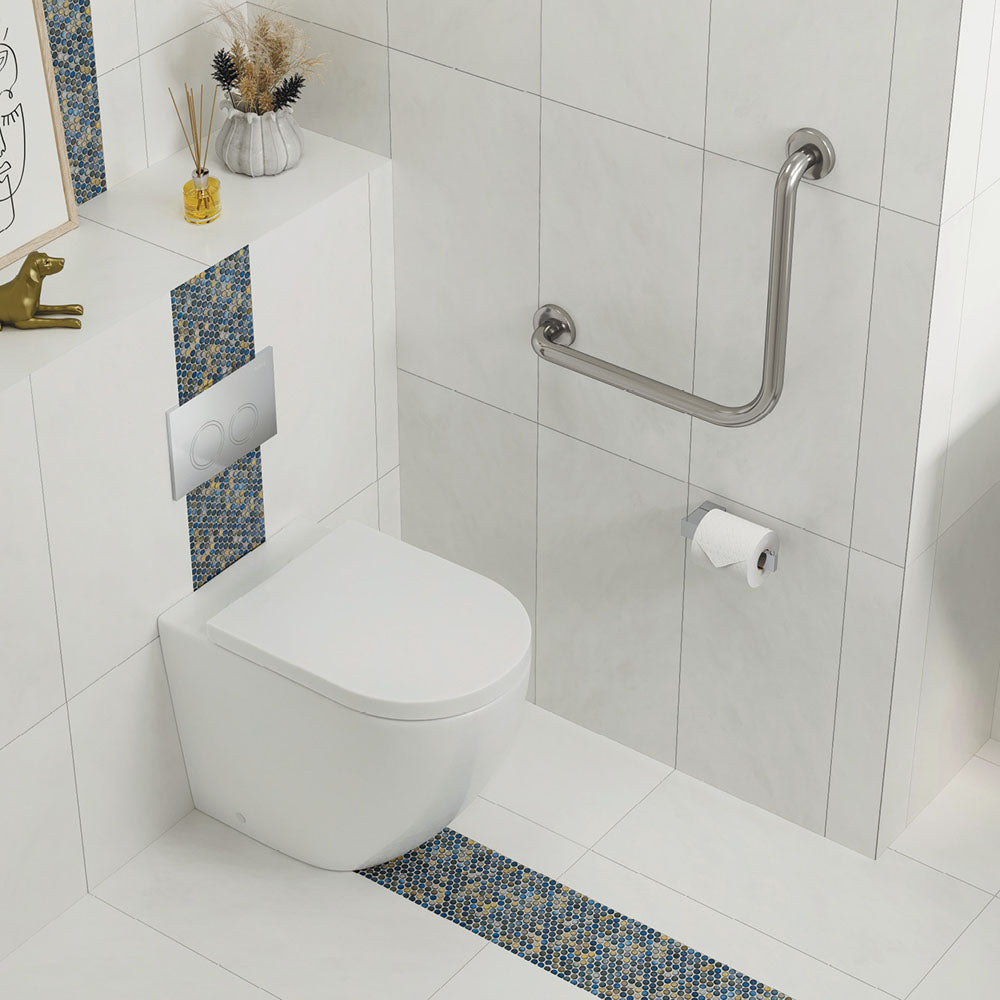 Fienza Care Grab Rail L 450mm X 450mm (2 Points), Stainless Steel