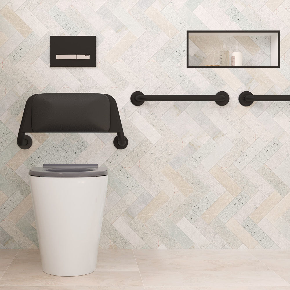 Fienza Care Grab Rail 450mm, Matte Black
