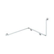 Fienza Care Support Grab Rail 90° Left Hand (4Pts) 600x1030x1110mm, Stainless Steel