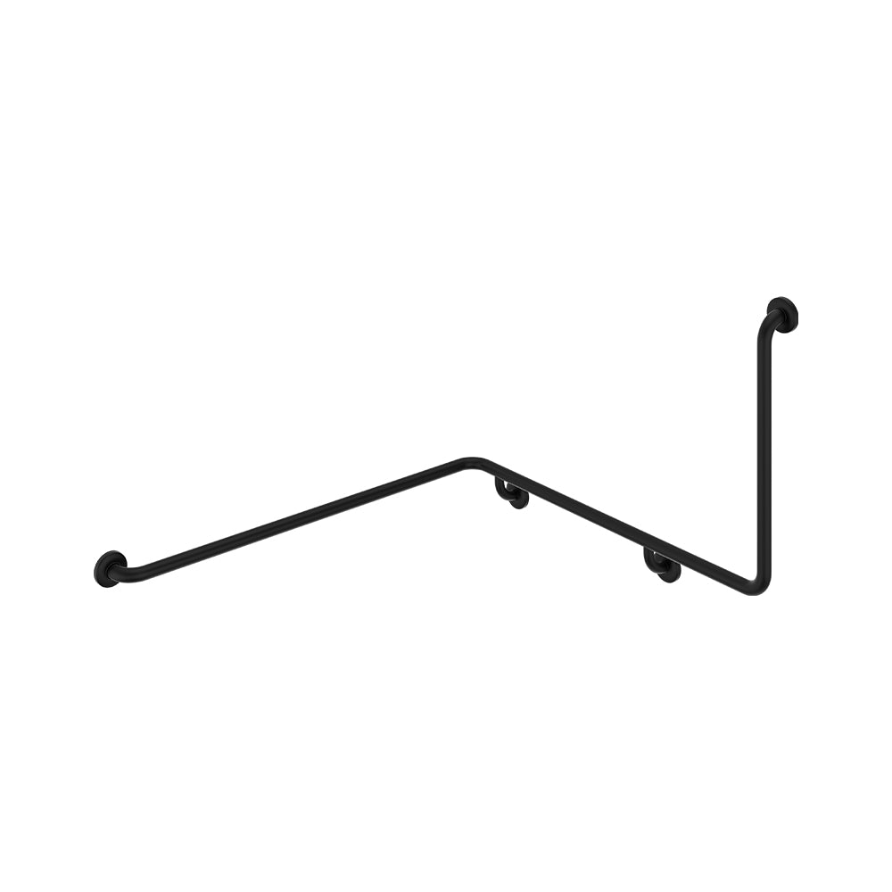 Fienza Care Support Grab Rail 90° Left Hand (4Pts) 600x1030x1110mm, Matte Black