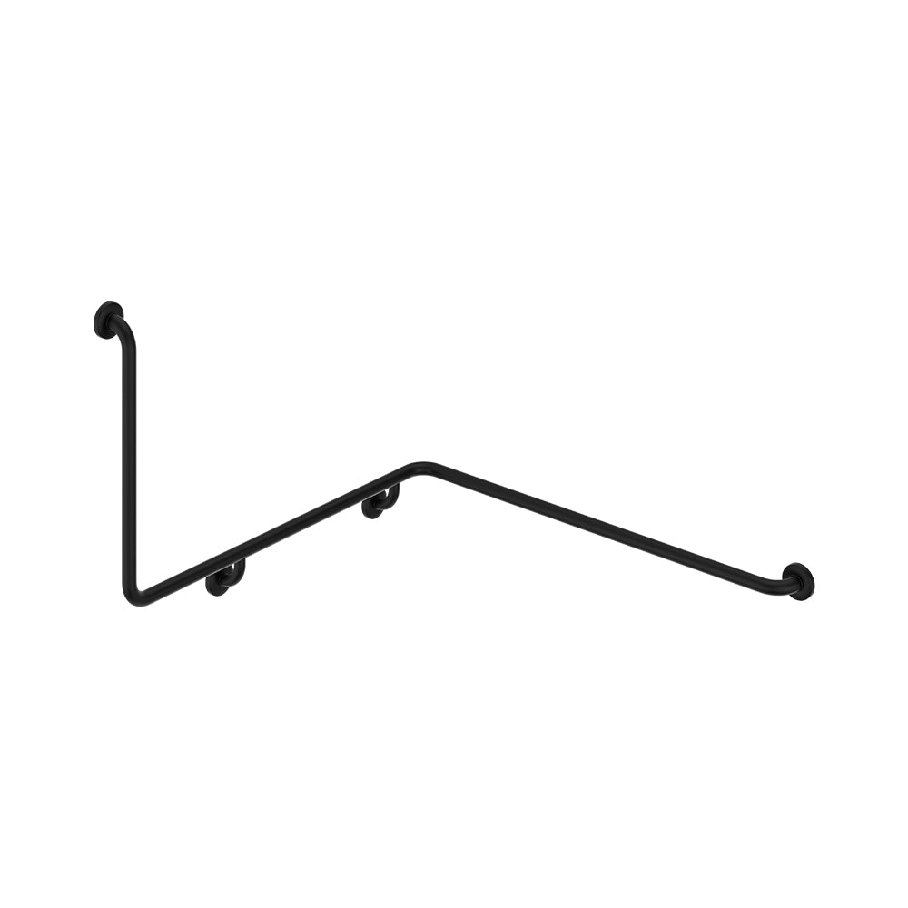 Fienza Care Support Grab Rail 90° Right Hand (4Pts) 600x1030x1110mm, Matte Black