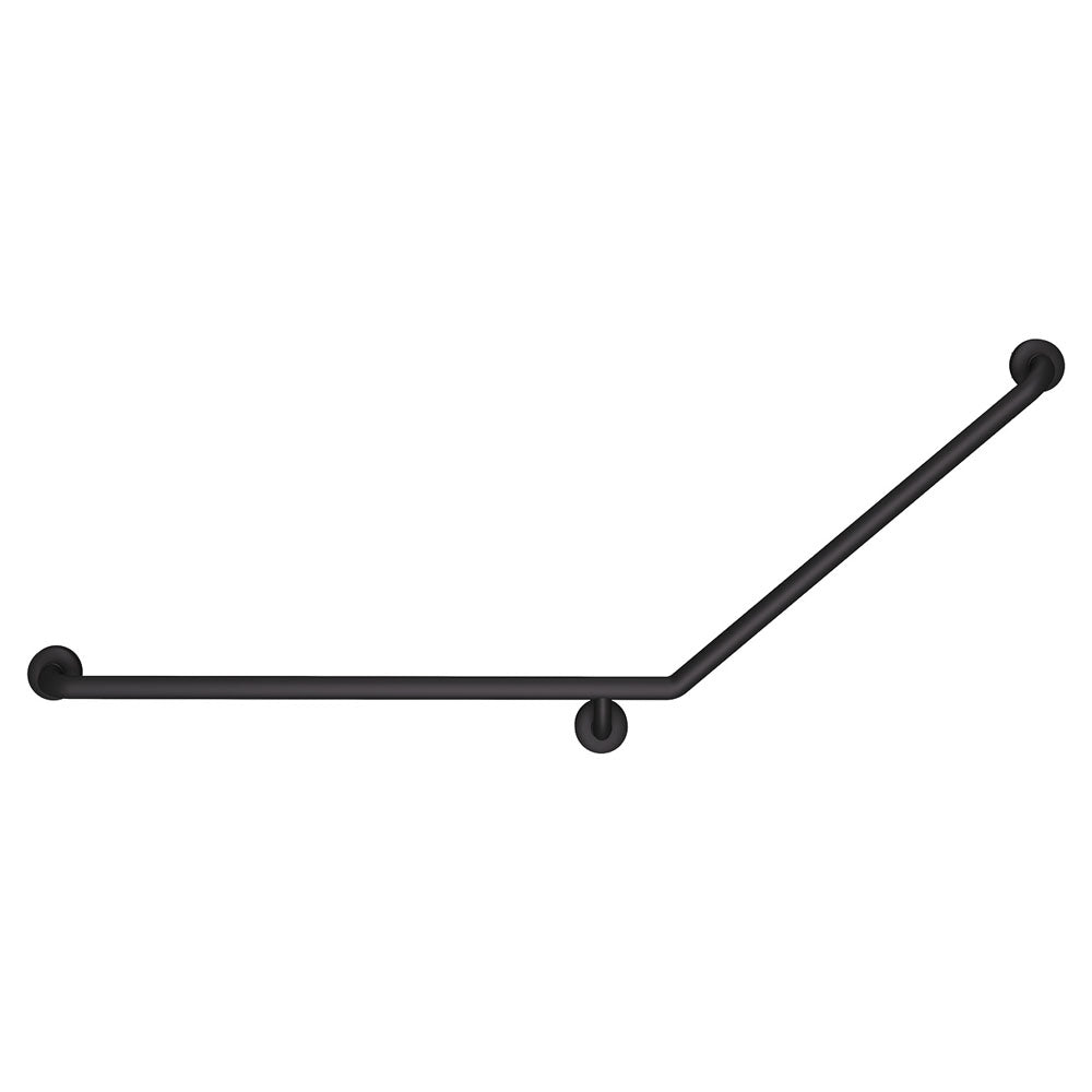 Fienza Care Grab Rail 40 Degree Left Hand, Matte Black