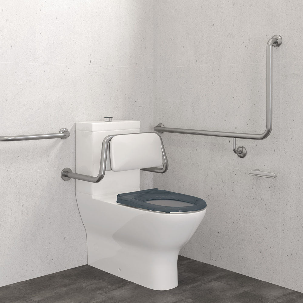 Fienza Care Grab Rail 90 Degree Left Hand Rail *, Stainless Steel