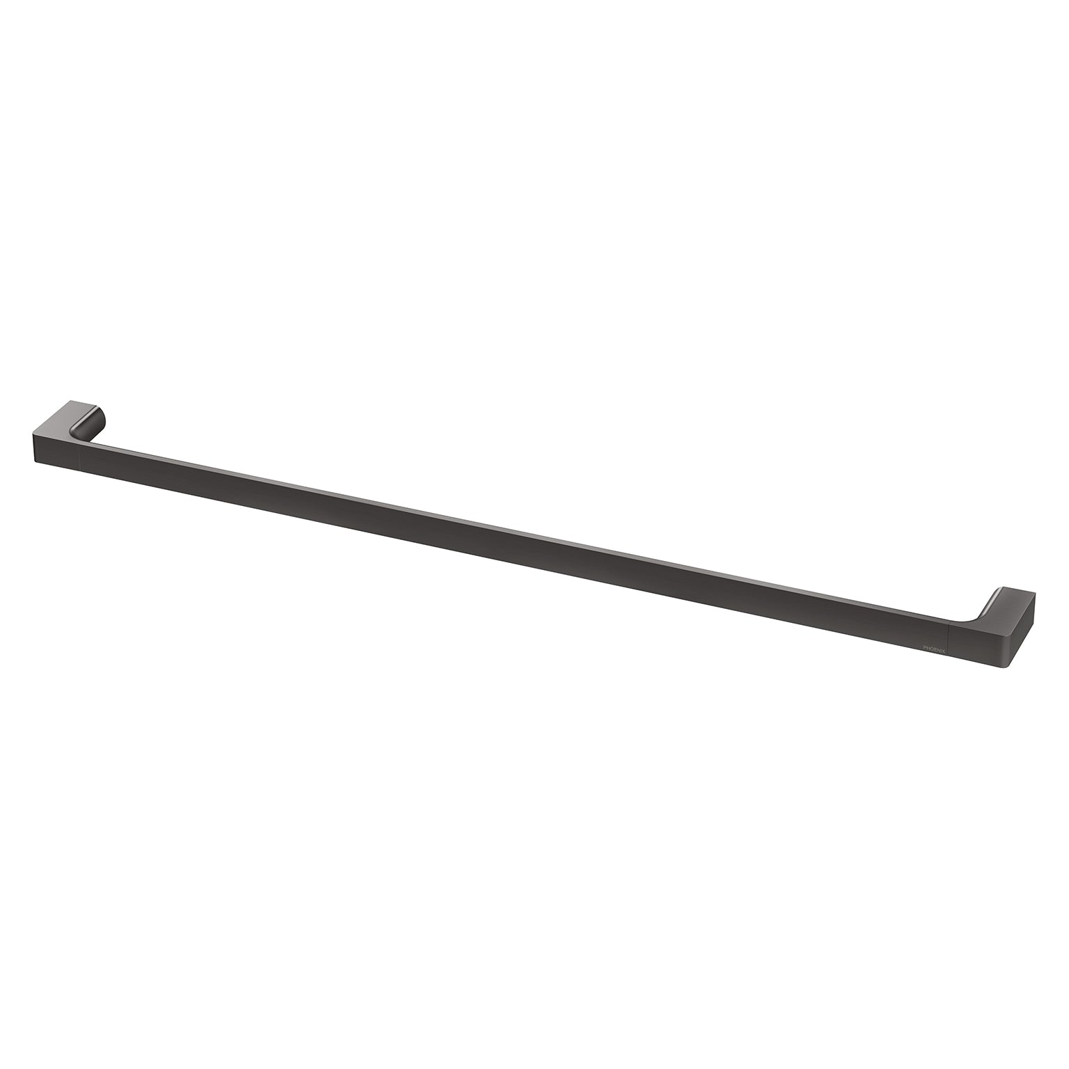 Phoenix Gloss Single Towel Rail 800mm, Matte Black