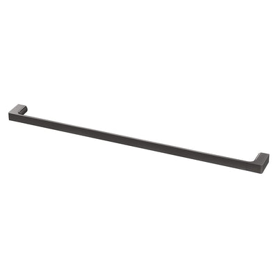 Phoenix Gloss Single Towel Rail 800mm, Brushed Carbon