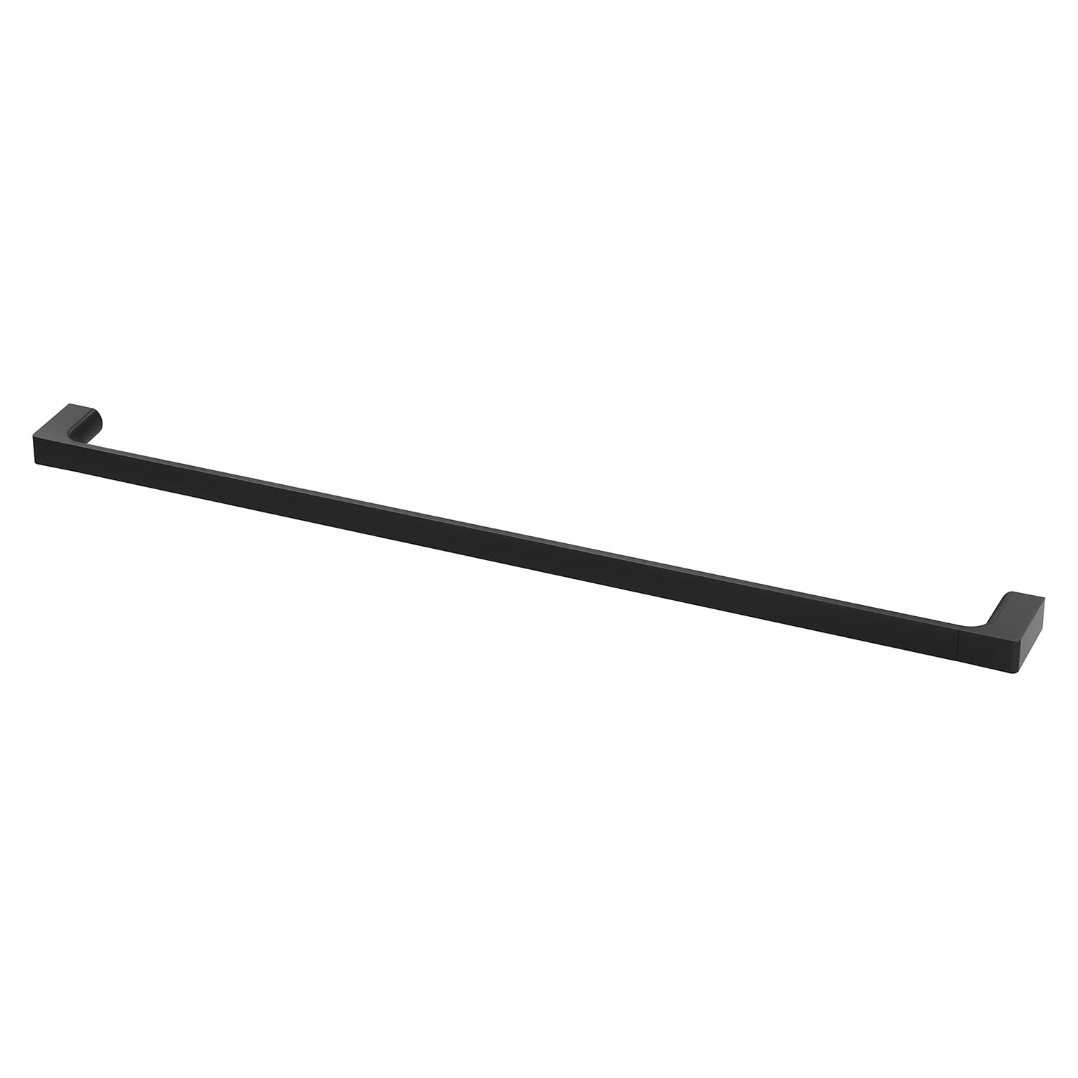 Phoenix Gloss Single Towel Rail 800mm, Matte Black