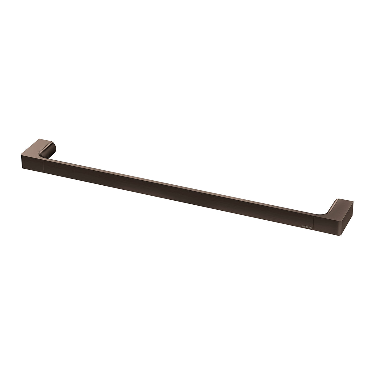 Phoenix Gloss Single Towel Rail 600mm, Brushed Bronze