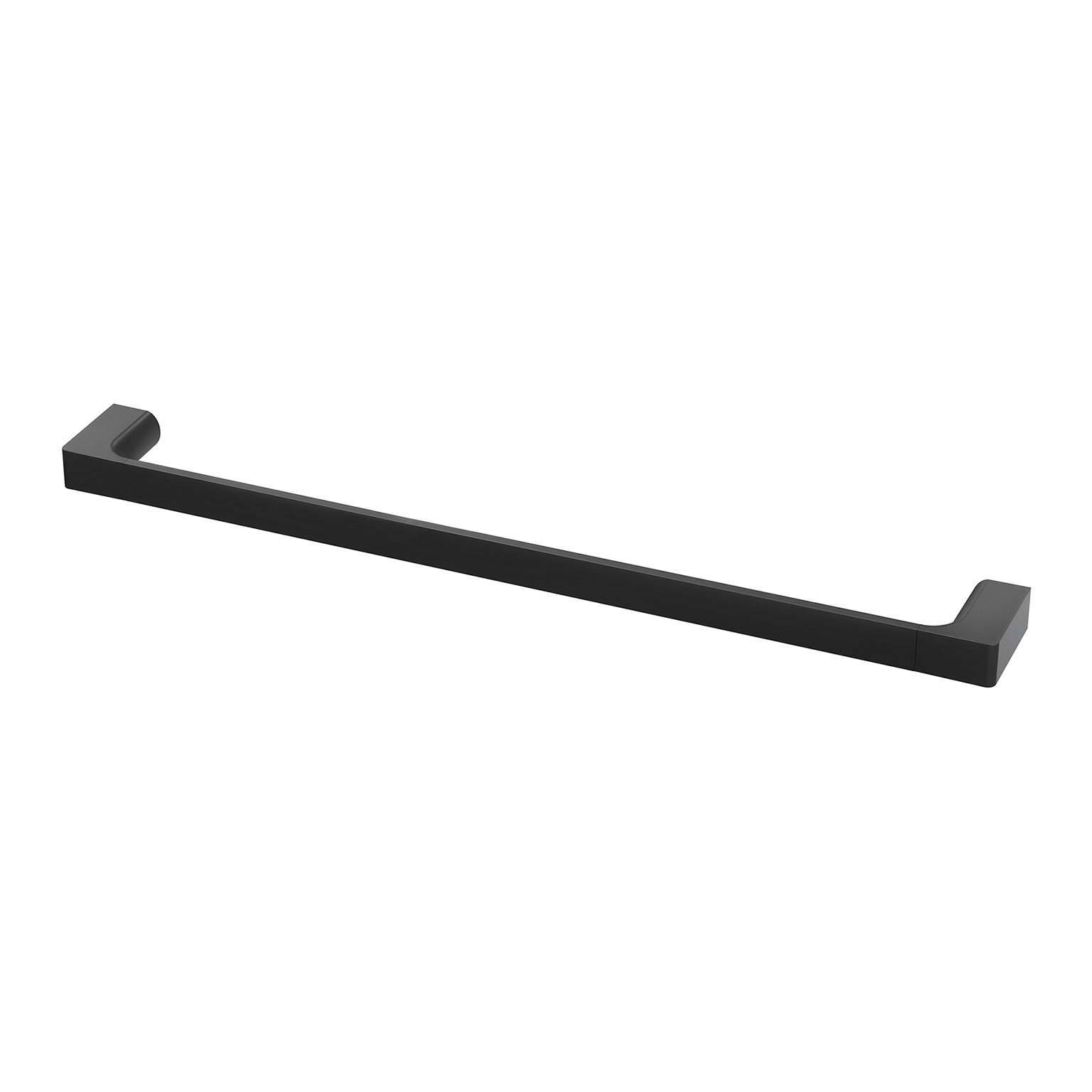 Phoenix Gloss Single Towel Rail 600mm, Matte Black