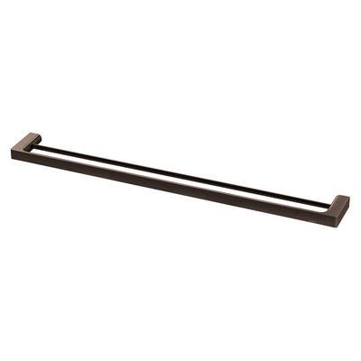 Phoenix Gloss Double Towel Rail 800mm, Brushed Bronze