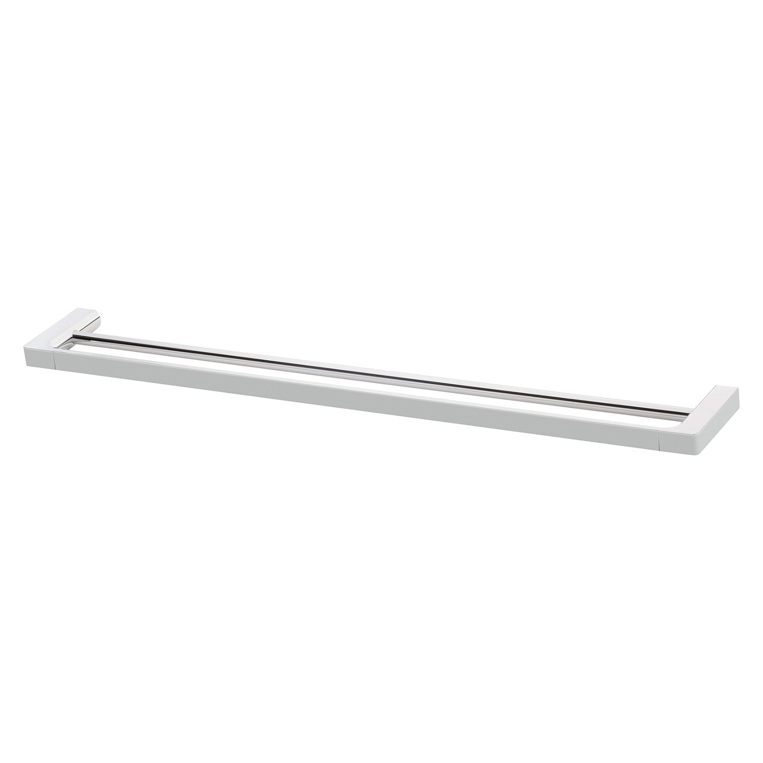 Phoenix Gloss Double Towel Rail 800mm, Matte Black