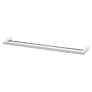 Phoenix Gloss Double Towel Rail 800mm, Matte Black