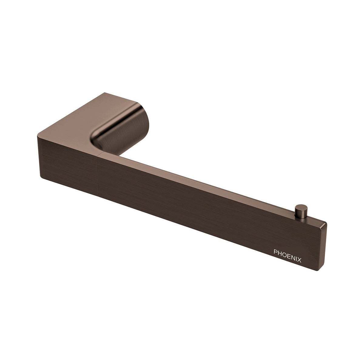 Phoenix Gloss Toilet Roll Holder, Brushed Bronze