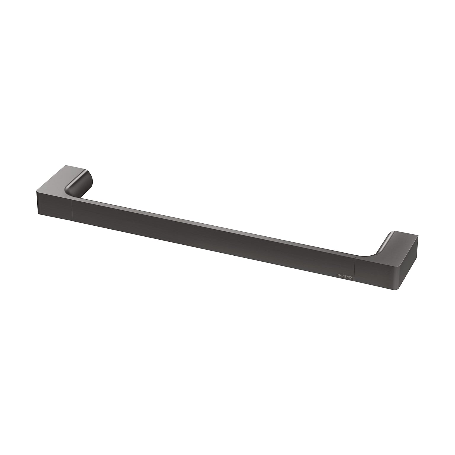 Phoenix Gloss Hand Towel Rail, Brushed Carbon