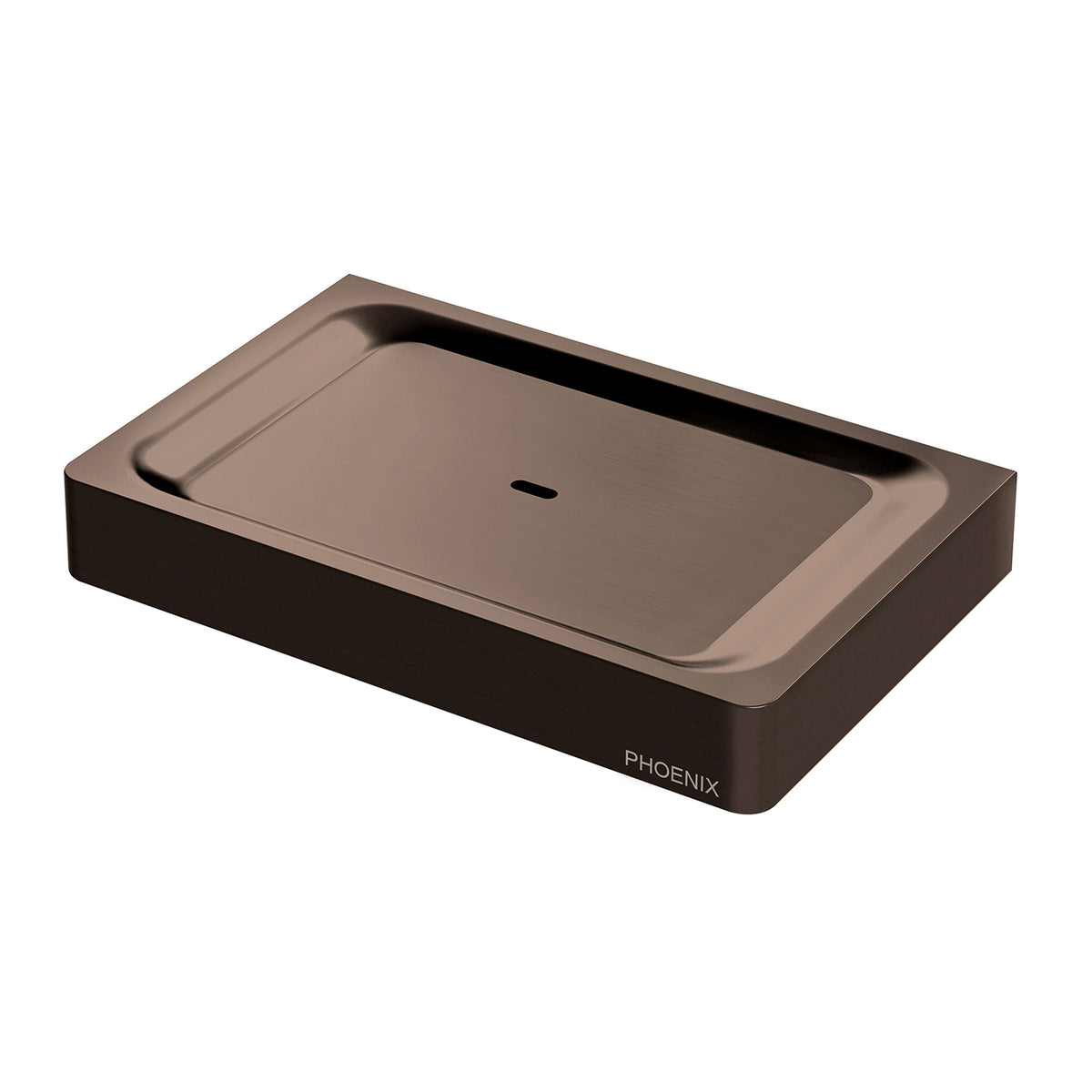Phoenix Gloss Soap Dish, Brushed Bronze