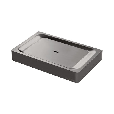 Phoenix Gloss Soap Dish, Brushed Carbon