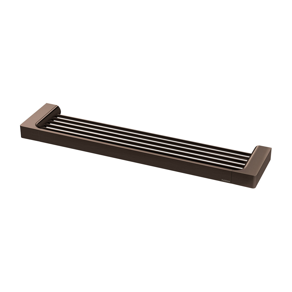 Phoenix Gloss Shower Shelf, Brushed Bronze