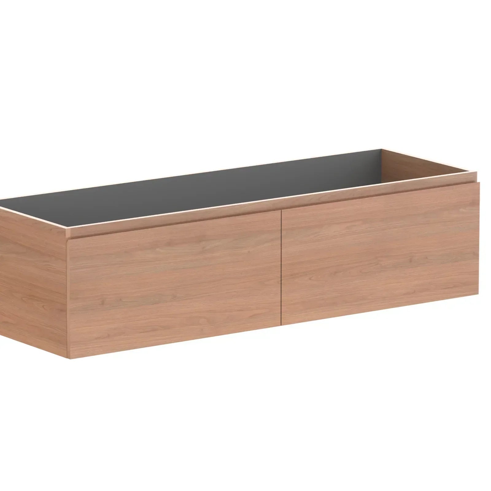 ADP Glacier All Drawer Slim Wall Hung Vanity - 1500mm / No Top / Double Bowl