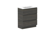 ADP Glacier Ensuite All Drawer Freestanding Vanity - 750mm / Ceramic Moulded Top / Centre Bowl