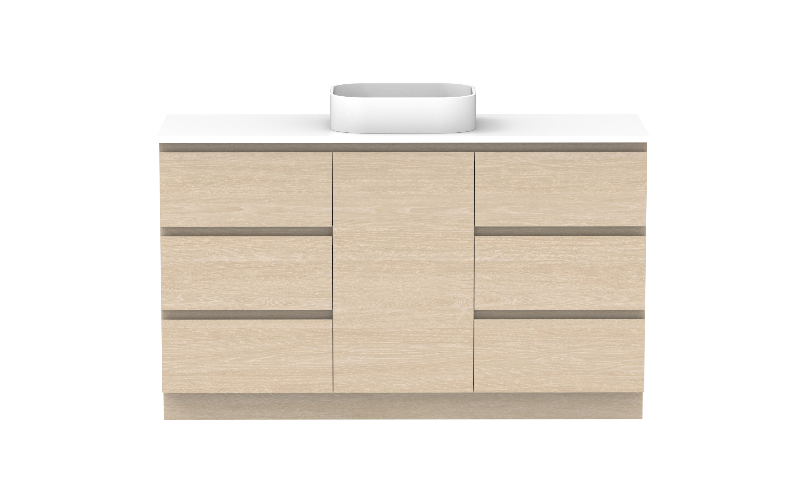 ADP Glacier Lite Hamper Freestanding Vanity