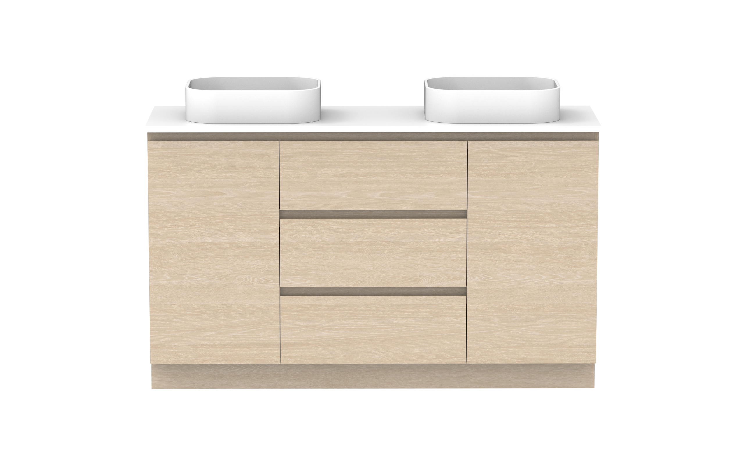 ADP Glacier Lite Hamper Freestanding Vanity