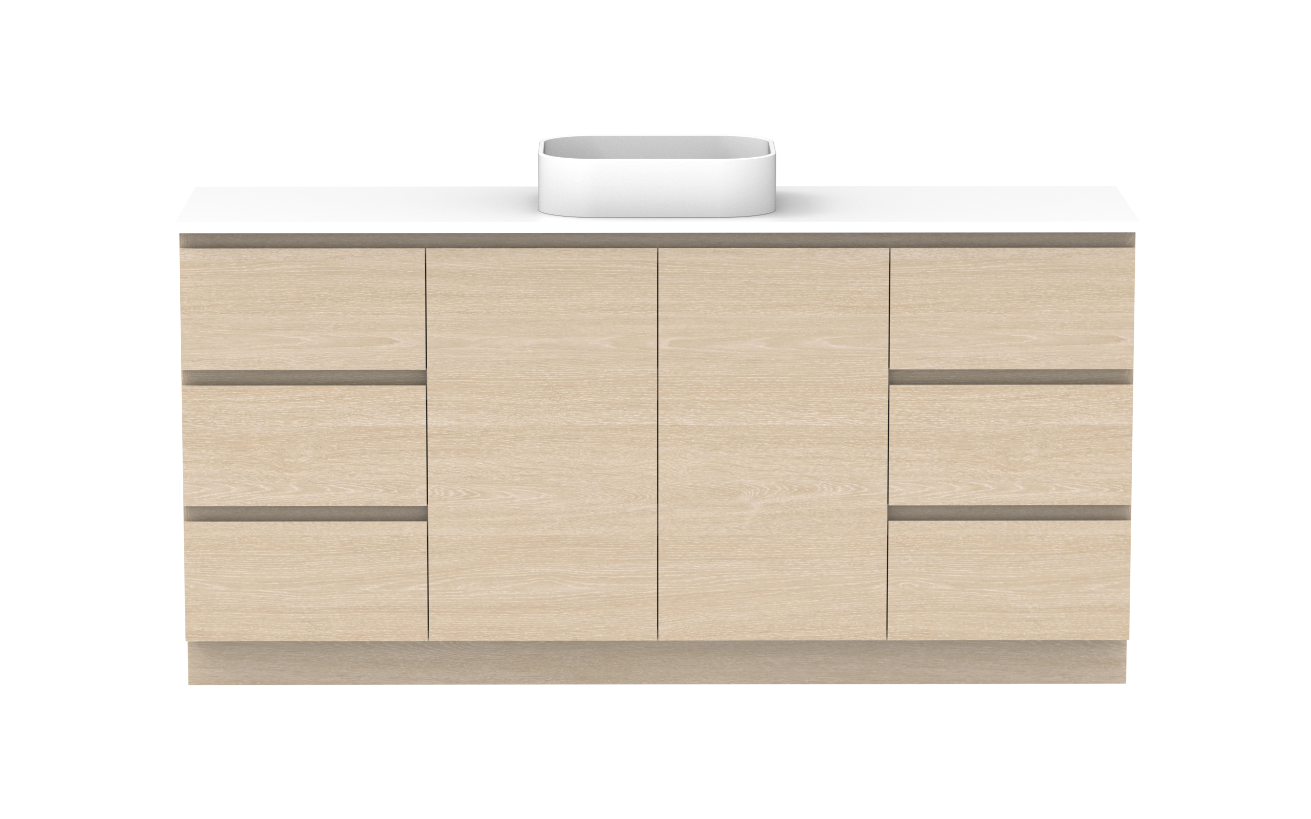 ADP Glacier Lite Hamper Freestanding Vanity