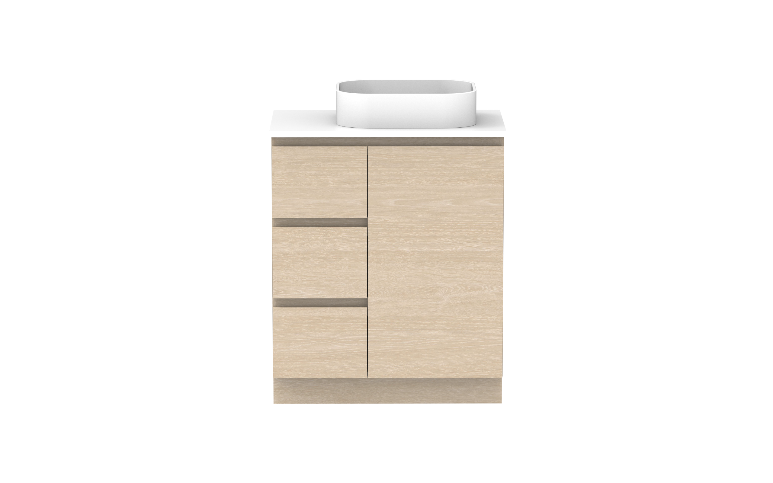 ADP Glacier Lite Hamper Freestanding Vanity