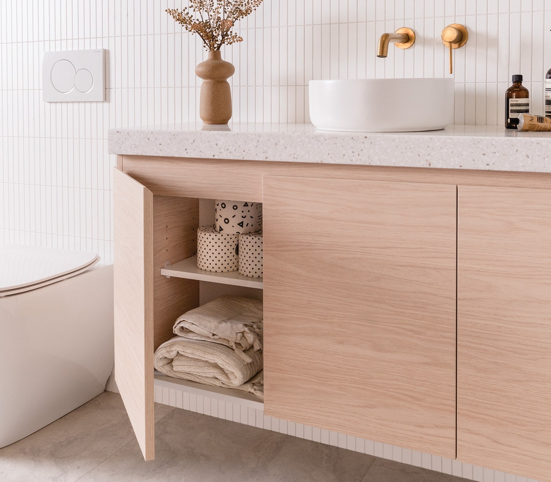 ADP Glacier Lite Ensuite All Door Twin Wall Hung Vanity