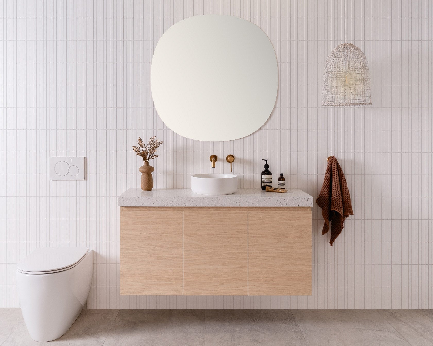 ADP Glacier Lite Ensuite All Door Twin Wall Hung Vanity