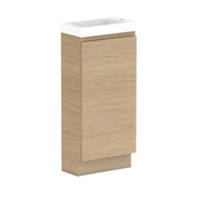 ADP Glacier Mini Small Space Freestanding Vanity - 400mm / Ceramic Moulded Top / Centre Bowl