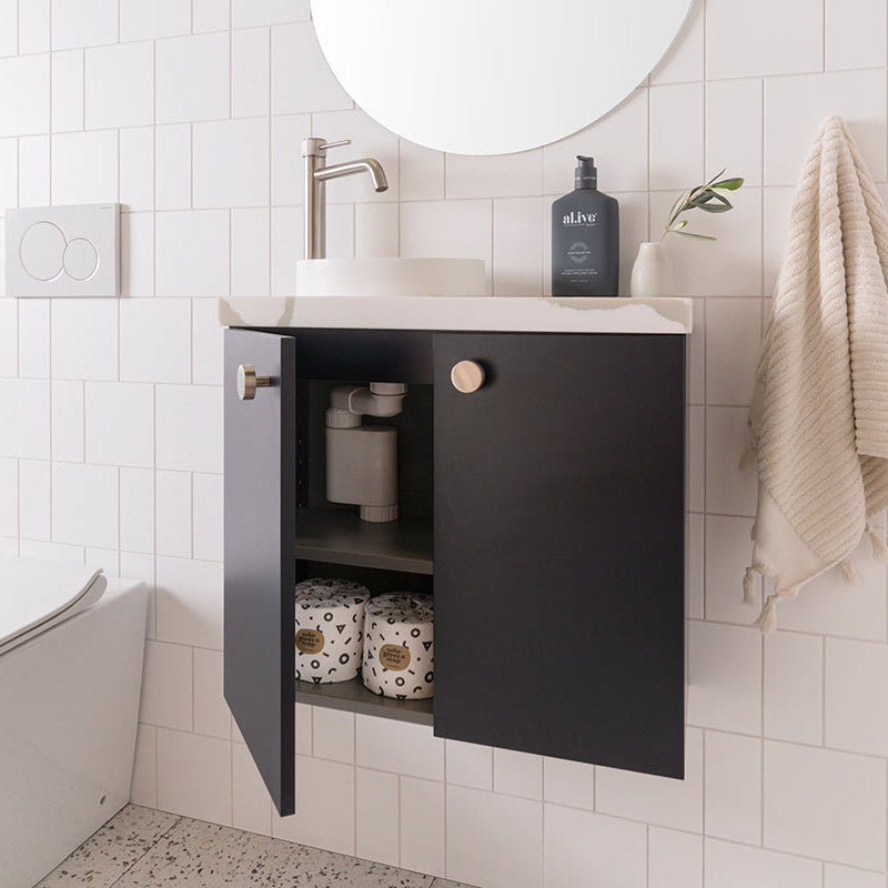ADP Glacier Mini Lite Small Space Wall Hung Vanity