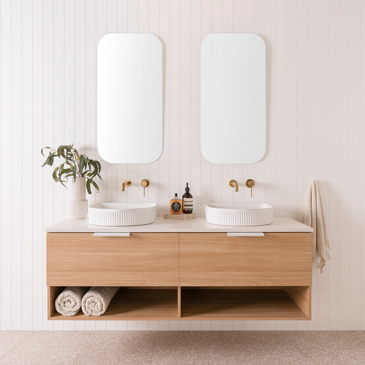 ADP Glacier Lite Shelf Slim Wall Hung Vanity