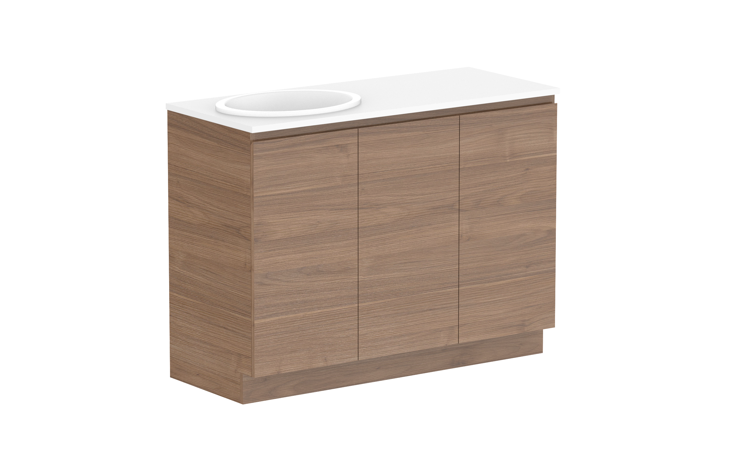 ADP Glacier Lite All Door Trio Freestanding Vanity