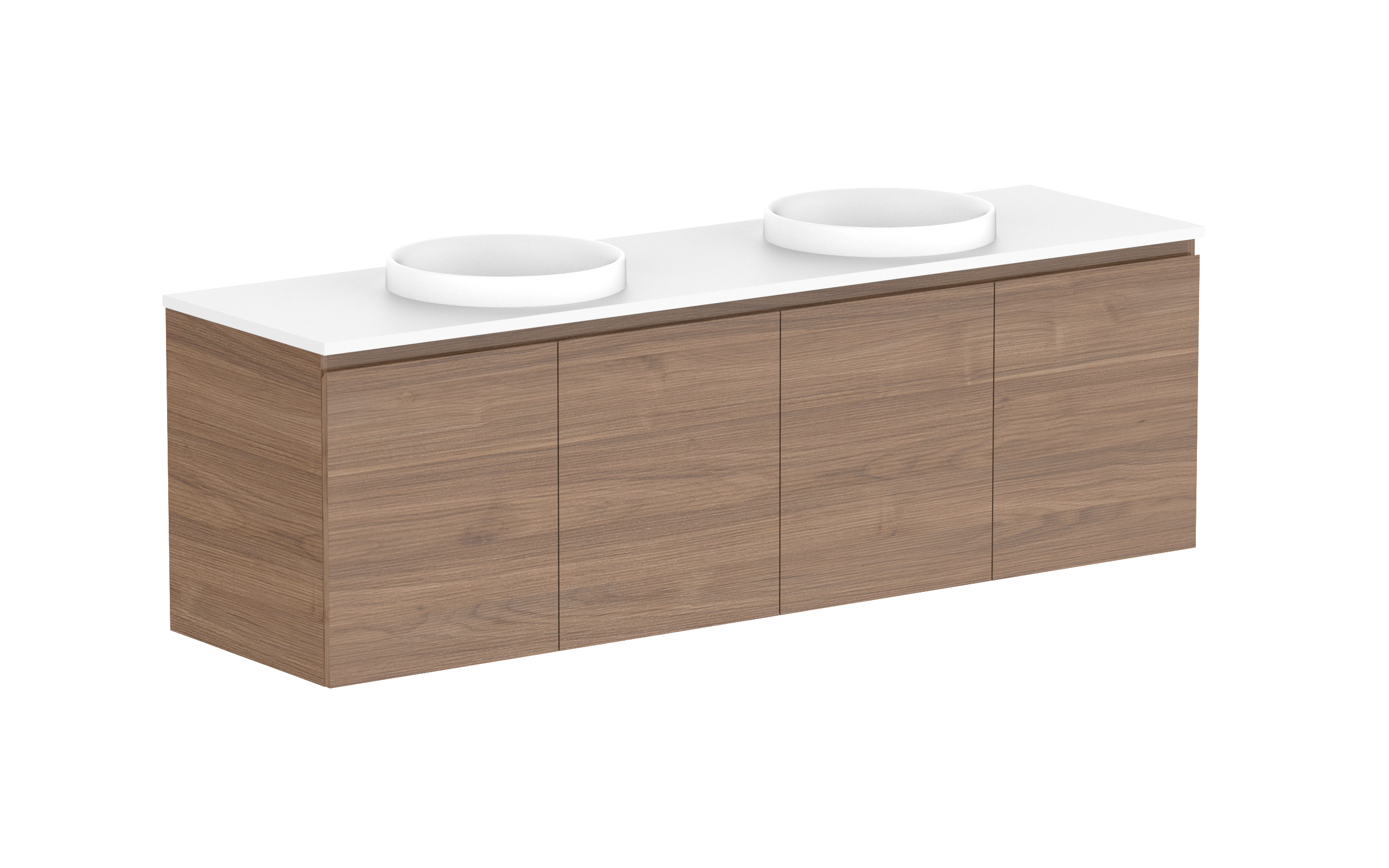 ADP Glacier Lite All Door Twin Wall Hung Vanity