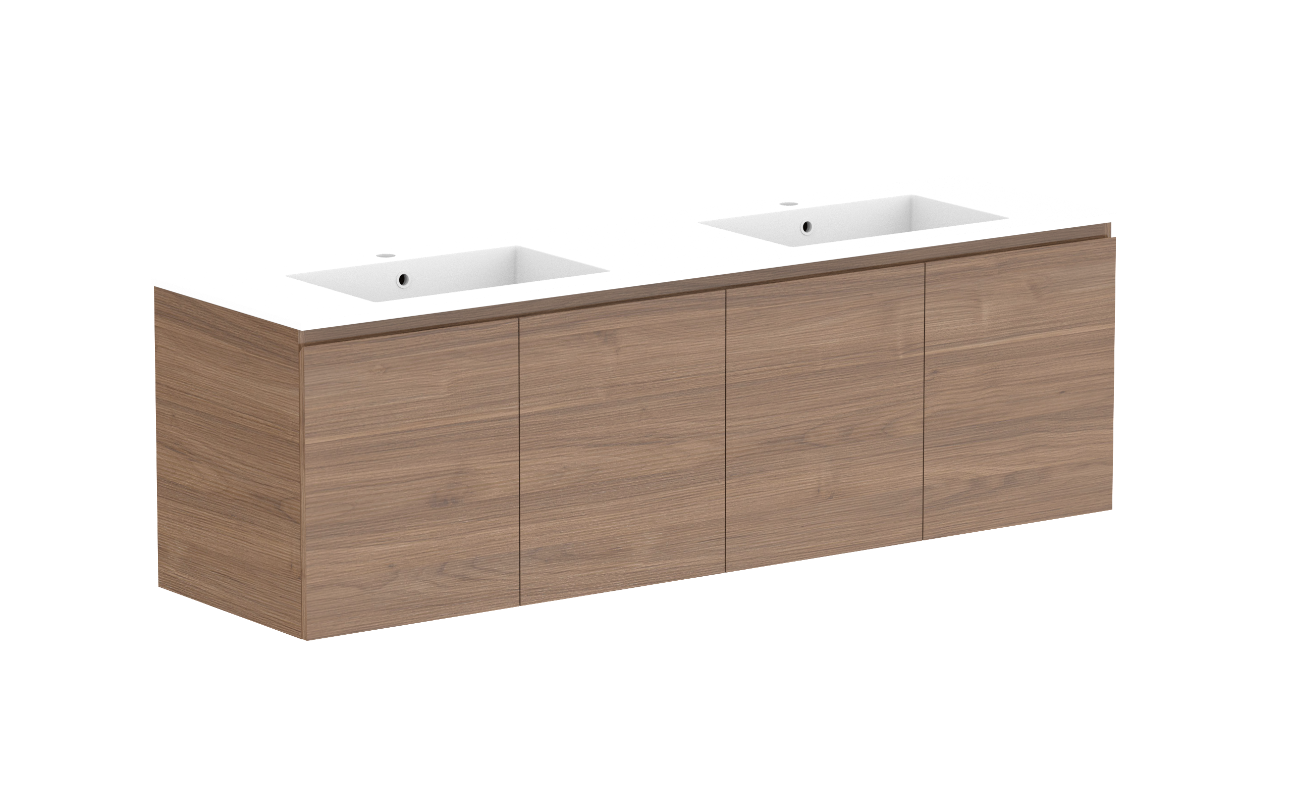 ADP Glacier Lite All Door Twin Wall Hung Vanity