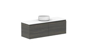ADP Glacier Ensuite All Drawer Slim Wall Hung Vanity - 1200mm / Cast Marble Moulded Top / Centre Bowl