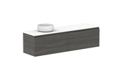 ADP Glacier Ensuite All Drawer Slim Wall Hung Vanity - 1500mm / Benchtop / Left Hand Bowl