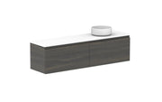 ADP Glacier Ensuite All Drawer Slim Wall Hung Vanity - 1500mm / Benchtop / Right Hand Bowl