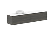 ADP Glacier Ensuite All Drawer Slim Wall Hung Vanity - 1800mm / Benchtop / Left Hand Bowl